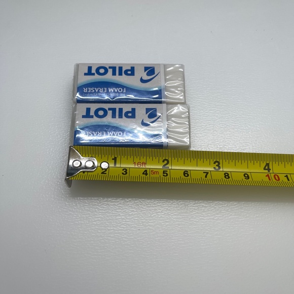 NEW 2PCS Pilot foam eraser blue white japan - Picture 4 of 4